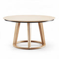 Table ronde en bois de hêtre diamètre 120 x 75 cm pour salle à manger