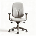 Chaise de bureau ergonomique en tissu gris dimensions 45 x 60 x 100cm